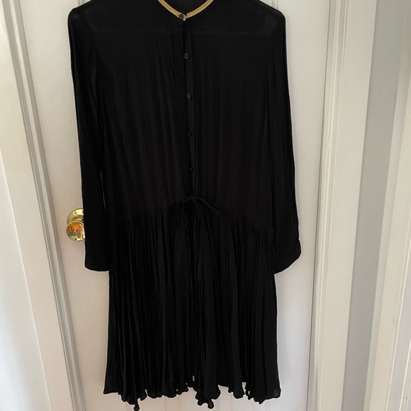 Zadig & Voltaire Black with Gold Trim Collar Dress - Picture 5 of 10